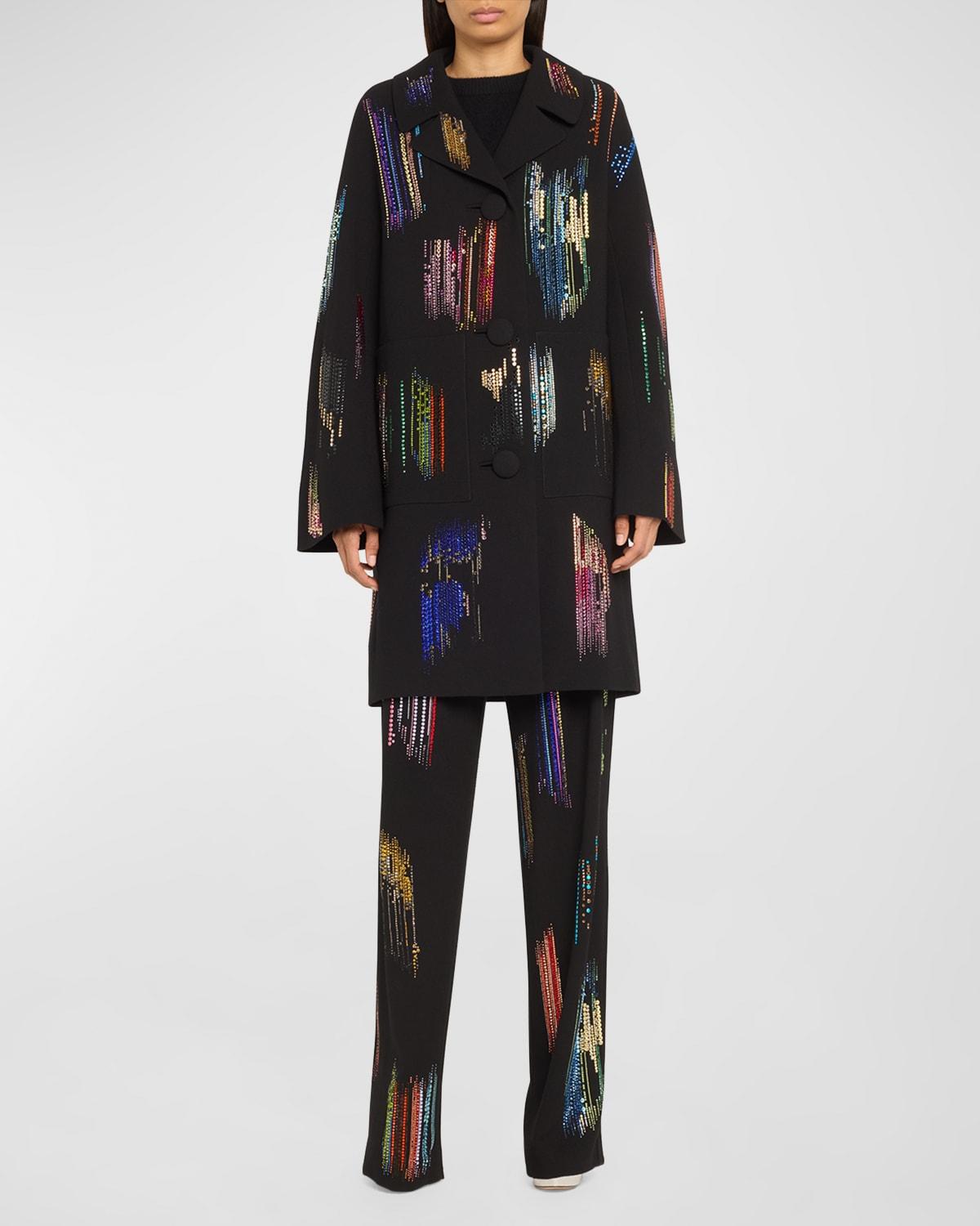 fwb baggy trousers with crystal detail