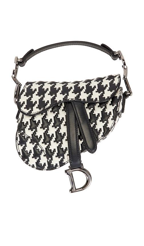 fwrd renew dior saddle bag in black.