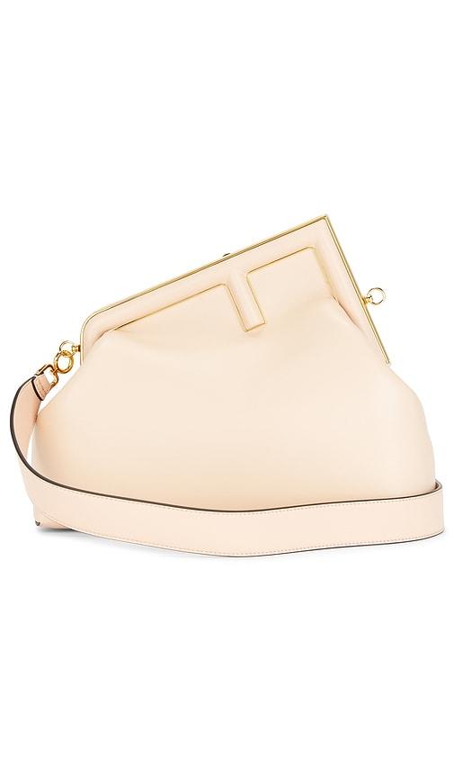 fwrd renew fendi first shoulder bag in pink.