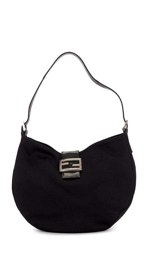 fwrd renew fendi hobo bag in black.