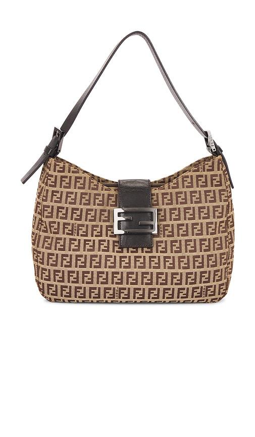 fwrd renew fendi zucchino hobo bag in beige.