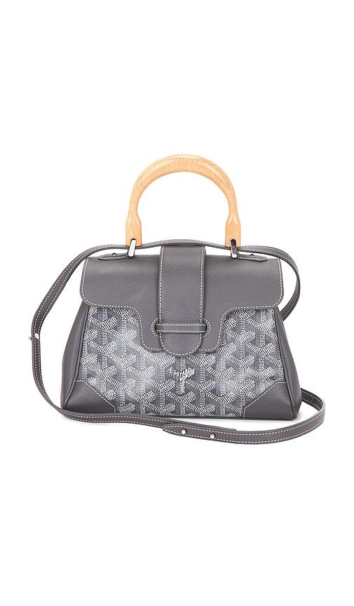 fwrd renew goyard mini saigon souple handbag in grey.