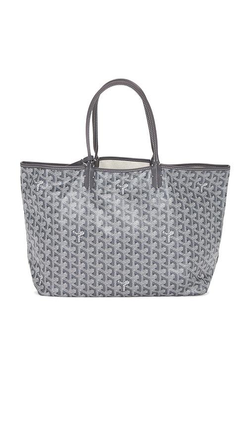 fwrd renew goyard saint louis pm tote bag in grey.