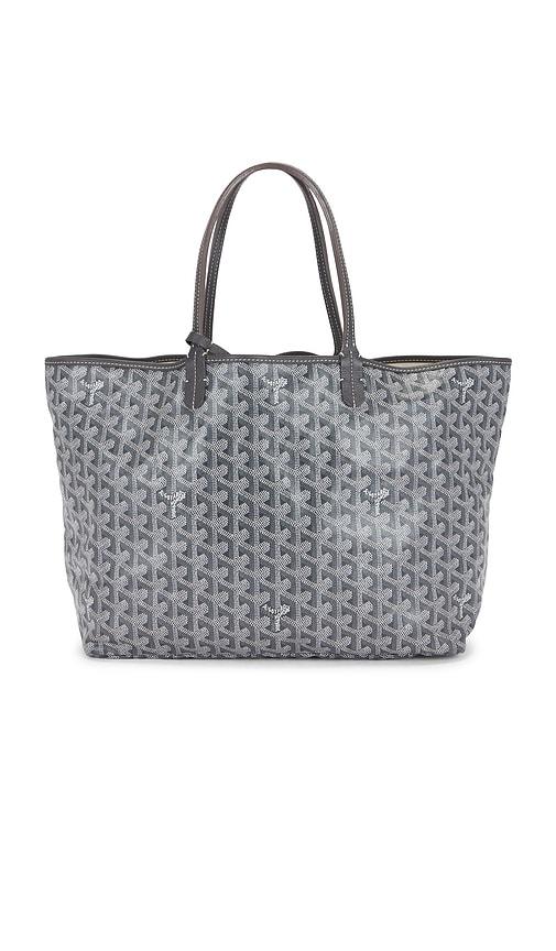 fwrd renew goyard saint louis pm tote bag in grey.