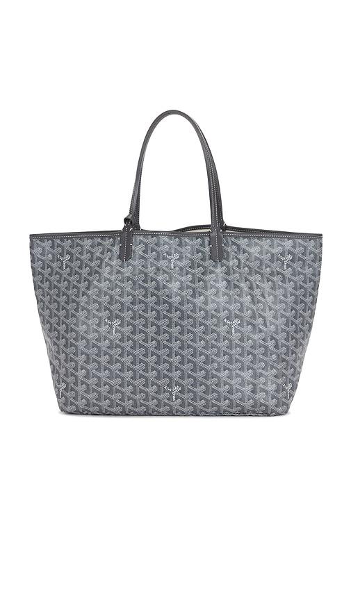 fwrd renew goyard saint louis pm tote bag in grey.