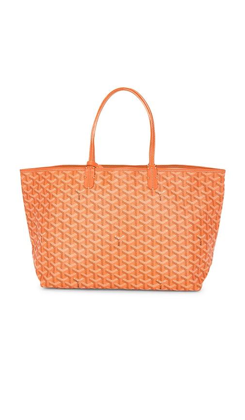 fwrd renew goyard saint louis pm tote bag in orange.