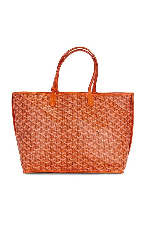 fwrd renew goyard saint louis pm tote bag in orange.