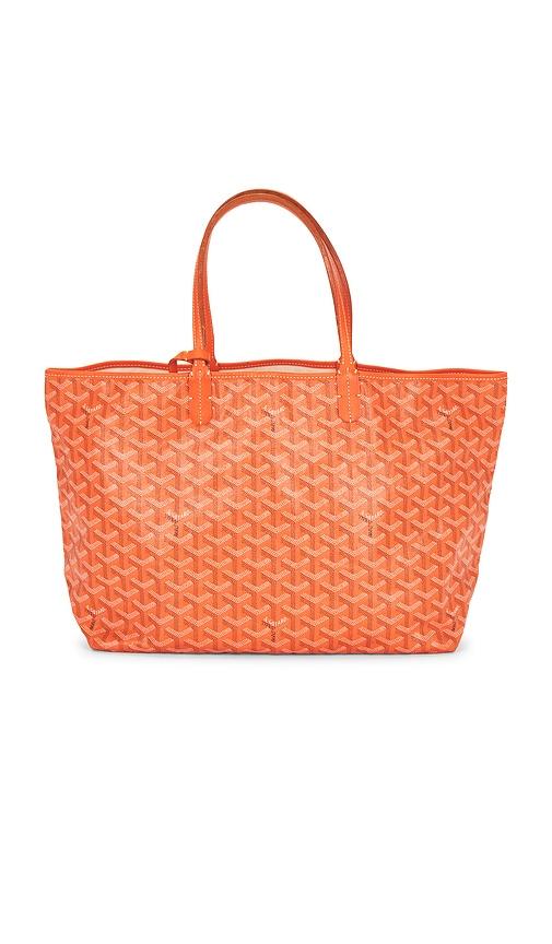 fwrd renew goyard saint louis pm tote bag in orange.
