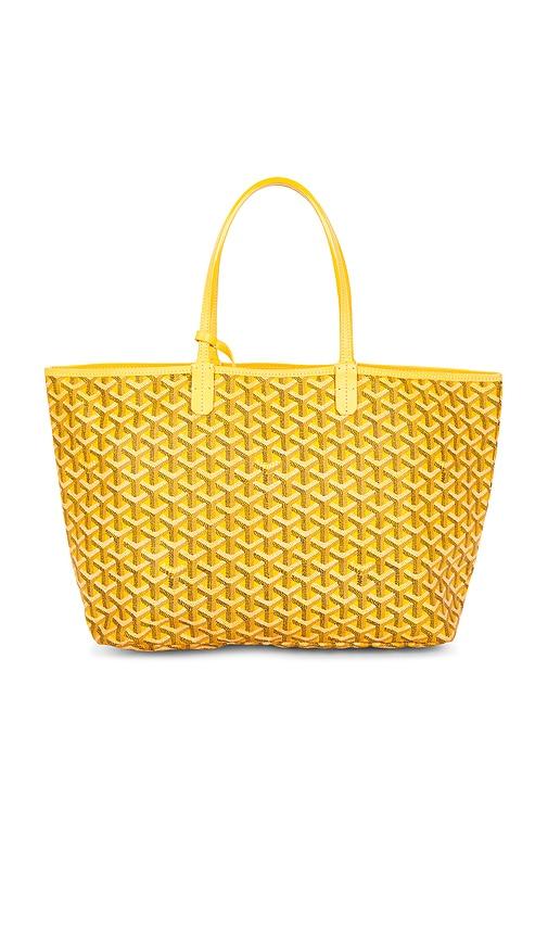 fwrd renew goyard saint louis pm tote bag in yellow.