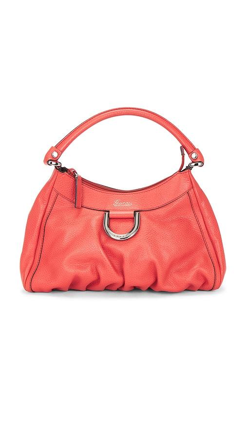 fwrd renew gucci abbey hobo bag in coral.