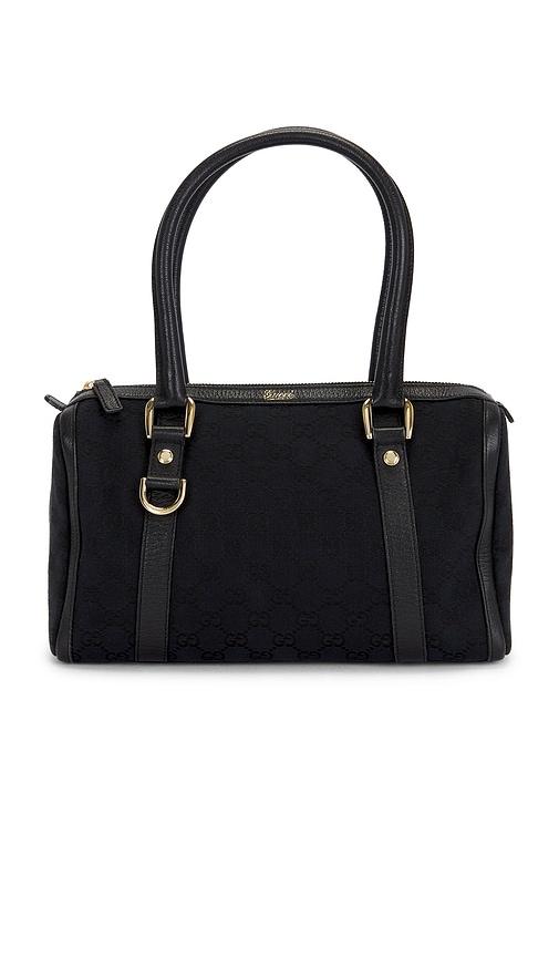 fwrd renew gucci abbey tote bag in black.
