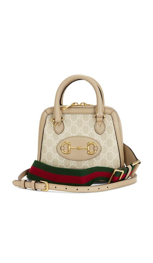 fwrd renew gucci horsebit 1955 handbag in ivory.