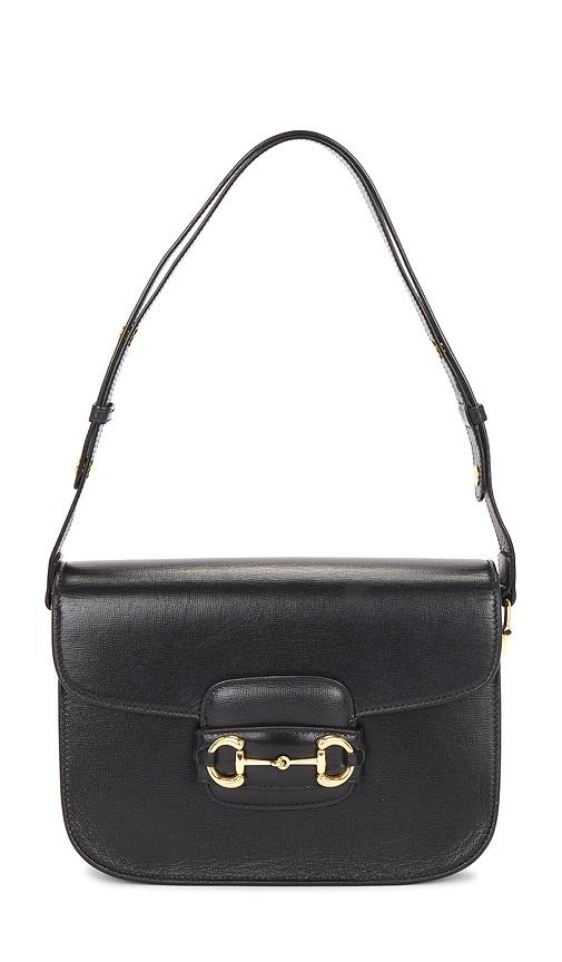 fwrd renew gucci horsebit 1955 shoulder bag in black.