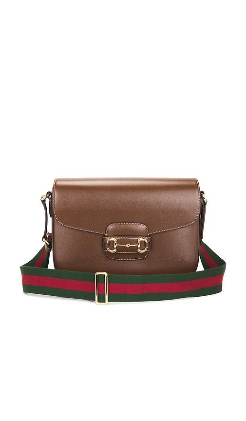 fwrd renew gucci horsebit 1955 shoulder bag in brown.