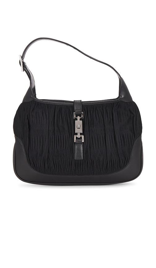 fwrd renew gucci jackie hobo bag in black.
