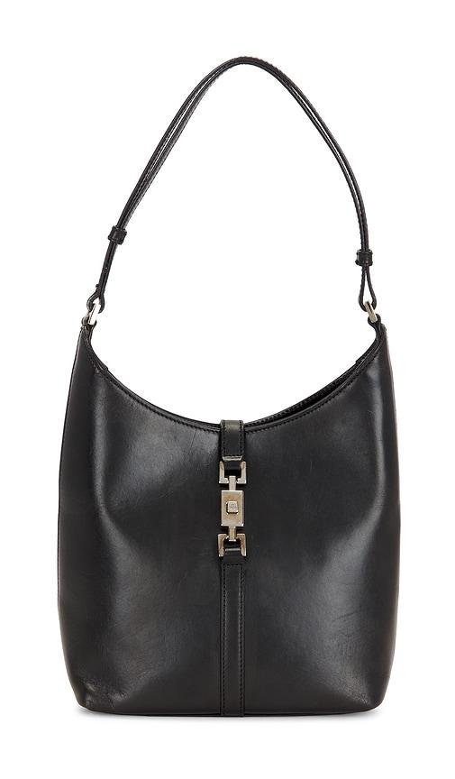 fwrd renew gucci jackie hobo bag in black.