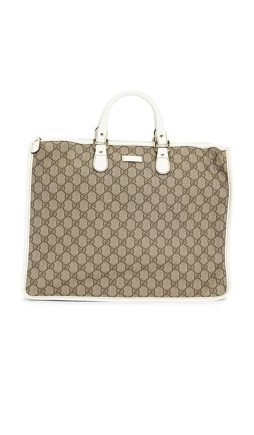 fwrd renew gucci joy boston bag in beige.