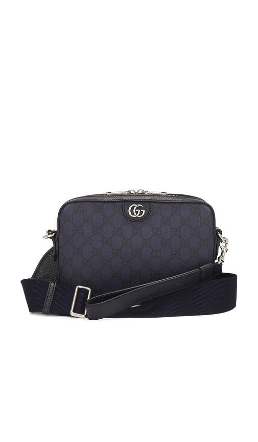 fwrd renew gucci ophidia shoulder bag in navy.