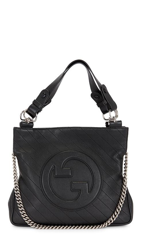 fwrd renew gucci sakai be green blondie tote bag in black.