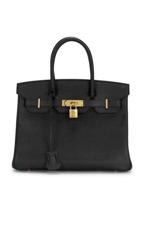 fwrd renew hermes epsom birkin 30 handbag in black.