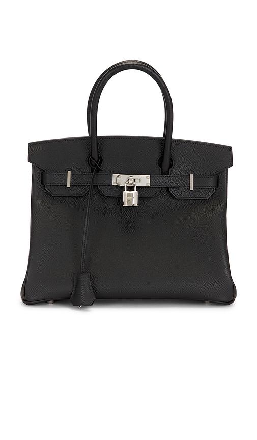 fwrd renew hermes epsom birkin 30 handbag in black.