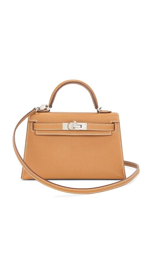 fwrd renew hermes epsom kelly 20 handbag in brown.