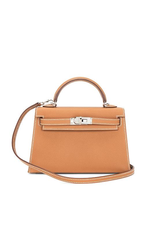 fwrd renew hermes epsom kelly 20 handbag in brown.