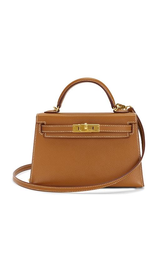 fwrd renew hermes epsom kelly 20 sellier handbag in brown.