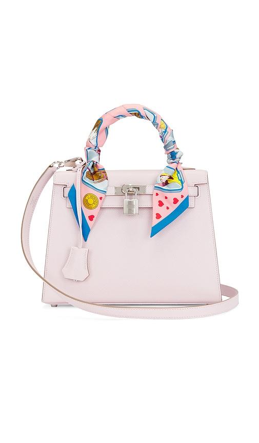 fwrd renew hermes epsom kelly 25 handbag in mauve.