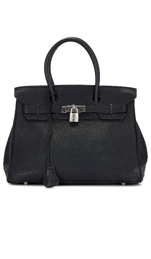 fwrd renew hermes togo birkin 30 handbag in black.