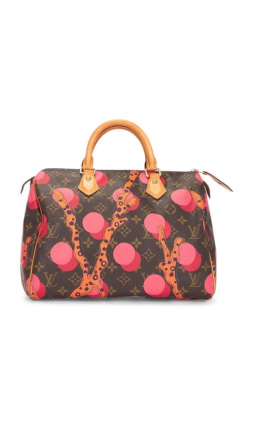 fwrd renew louis vuitton limited edition grenade ramages speedy 30 handbag in brown.
