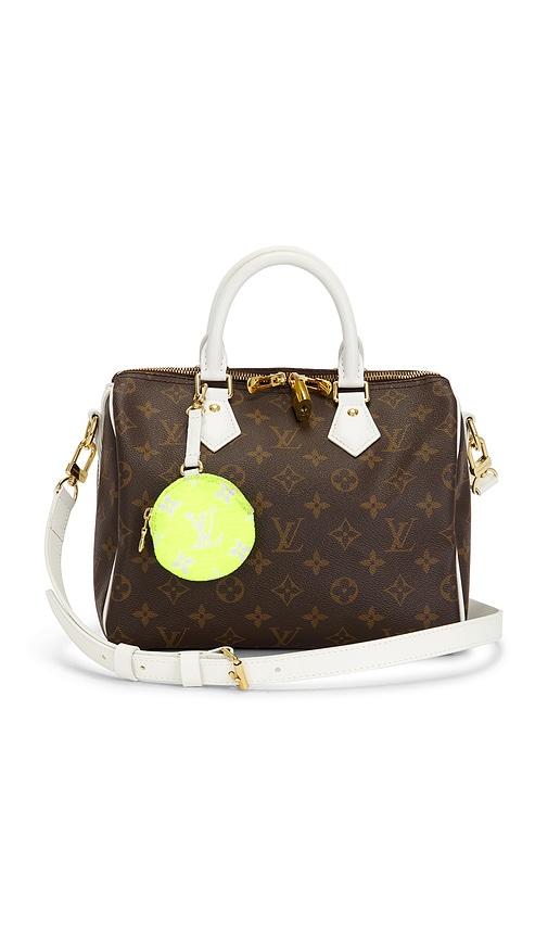 fwrd renew louis vuitton monogram match speedy bandouliere 25 handbag in brown,white.
