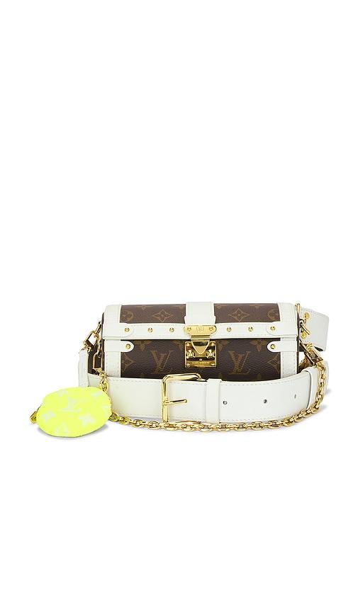 fwrd renew louis vuitton monogram papillon trunk shoulder bag in brown.