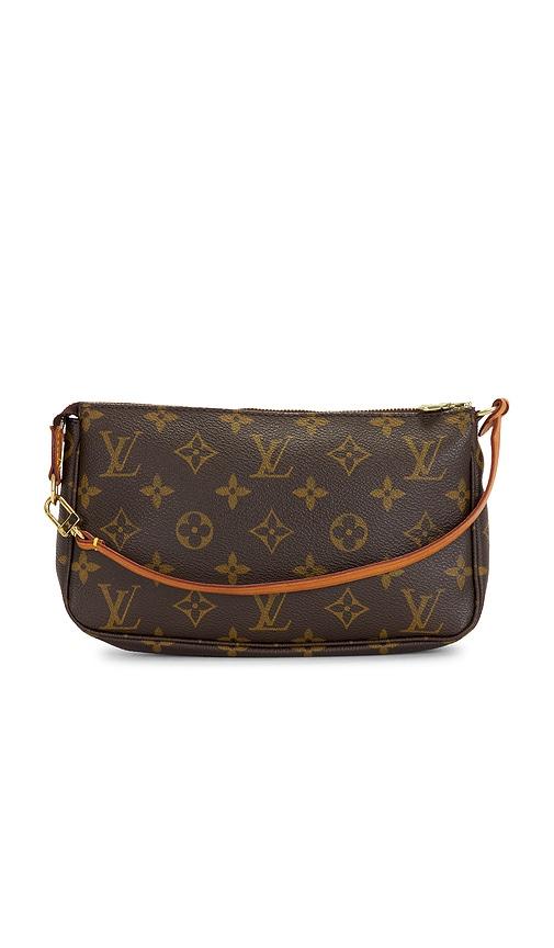 fwrd renew louis vuitton monogram pochette accessoires shoulder bag in brown.