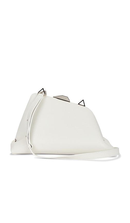 fwrd renew the attico day off shoulder bag in white.