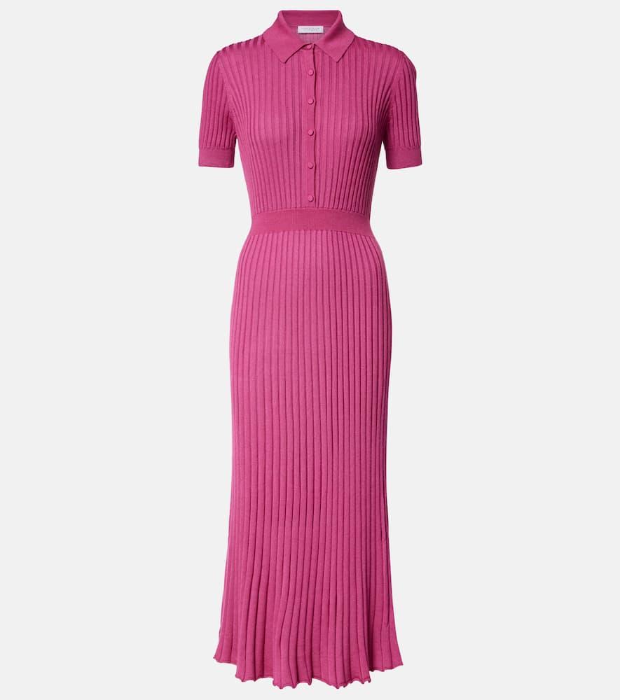 gabriela hearst amor cashmere and silk midi dress