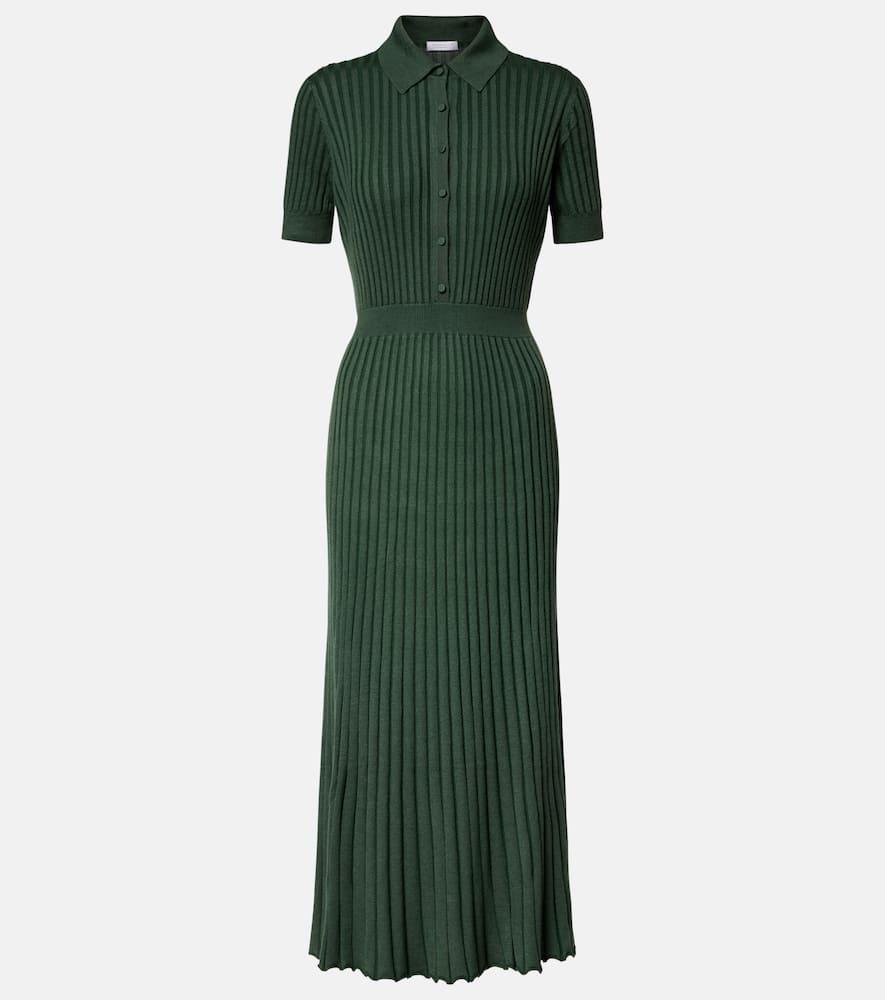 gabriela hearst amor cashmere and silk midi dress