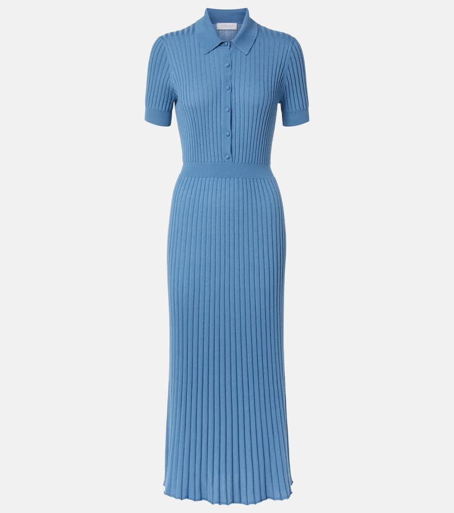 gabriela hearst amor silk and cashmere maxi dress