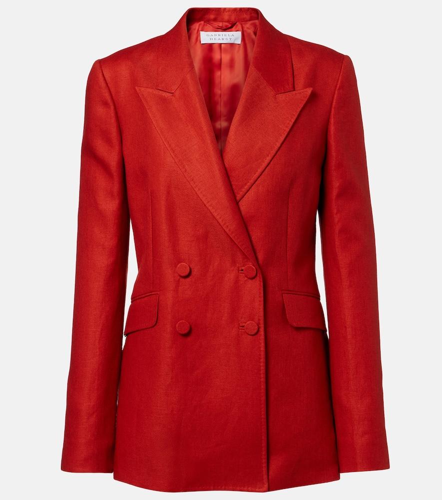gabriela hearst angela linen twill blazer