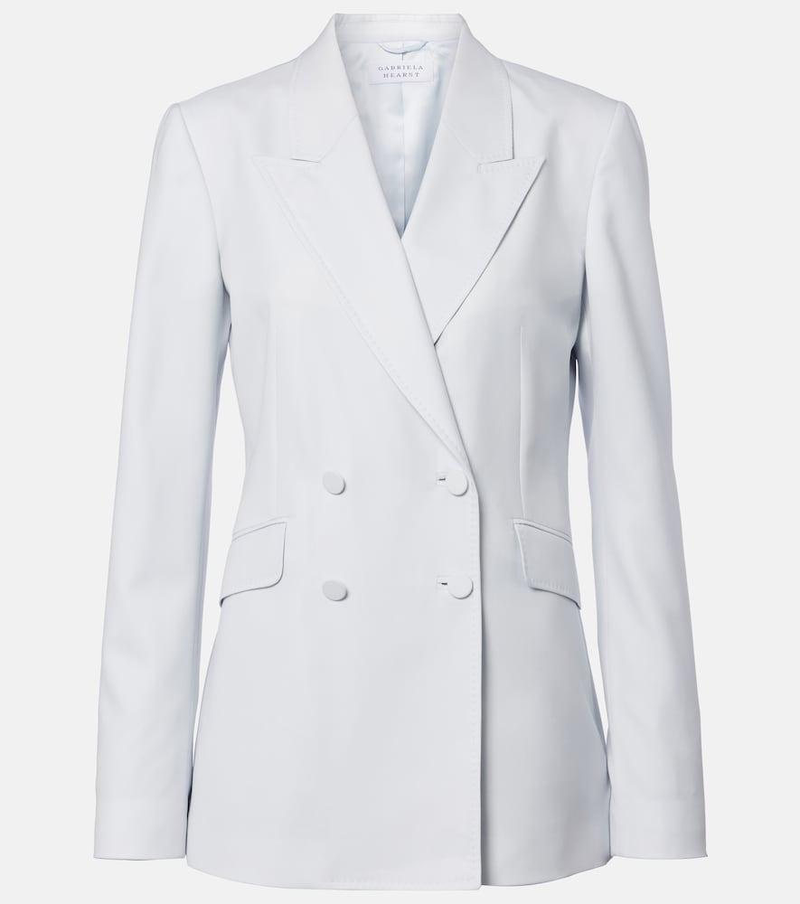 gabriela hearst angela wool and silk blazer