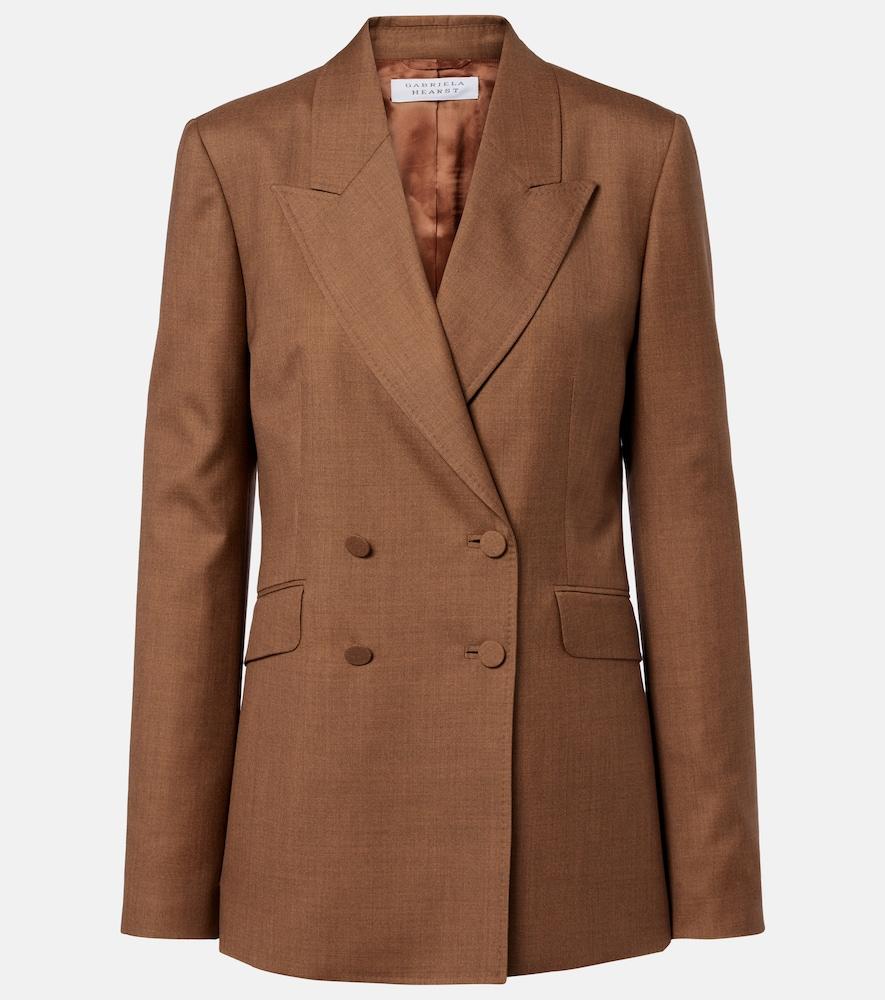 gabriela hearst angela wool and silk blazer