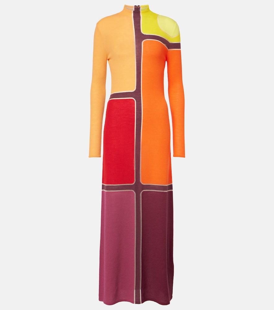 gabriela hearst apollonis wool and cashmere maxi dress