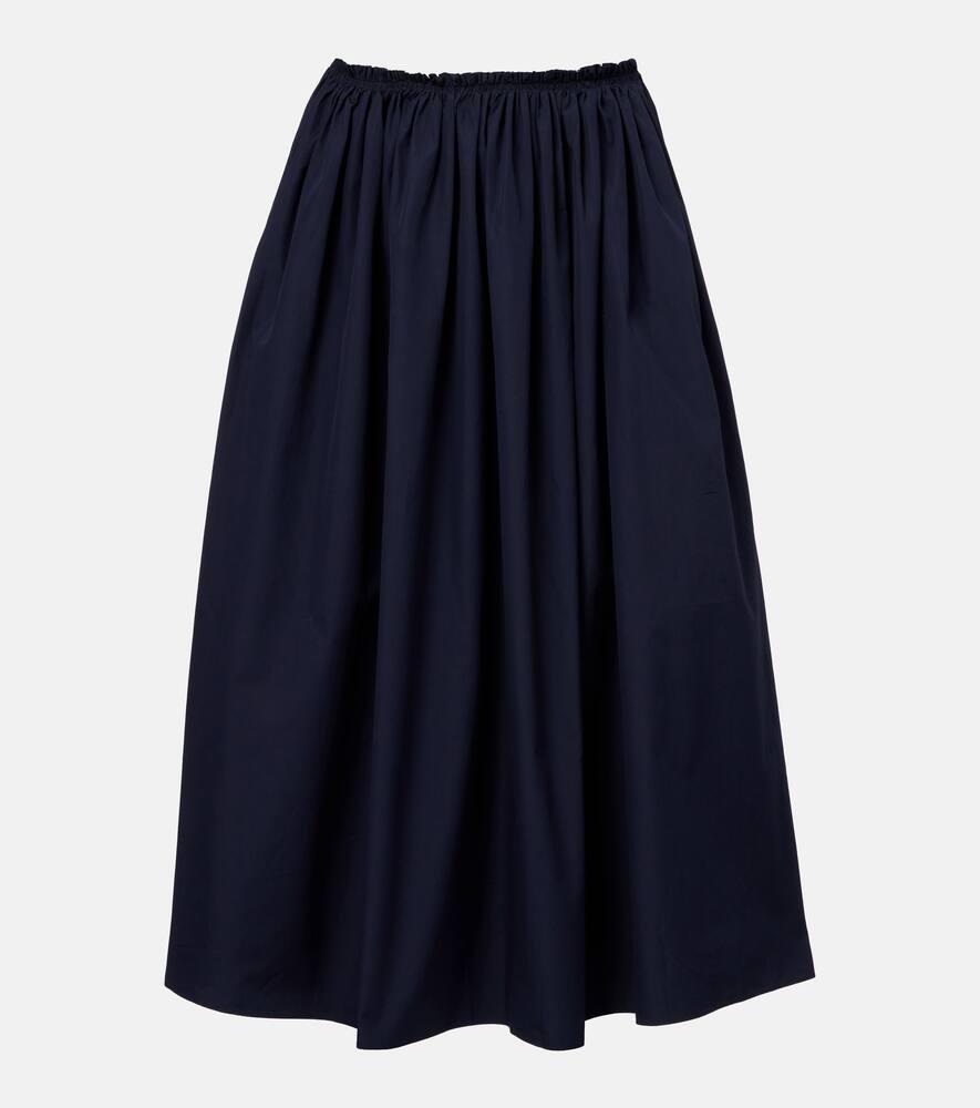 gabriela hearst chiara cotton midi skirt