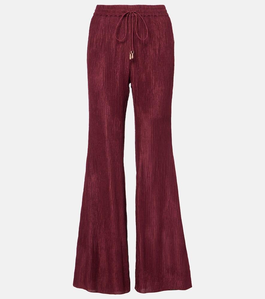 gabriela hearst claude silk flared pants