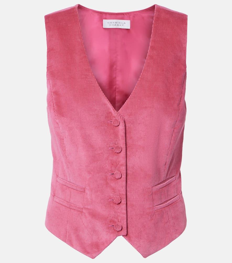 gabriela hearst coleridge cotton corduroy vest