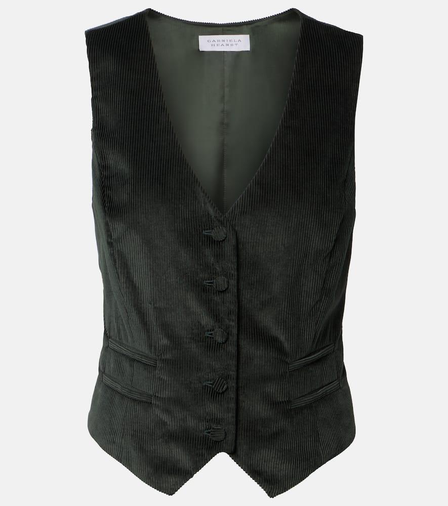 gabriela hearst coleridge cotton corduroy vest