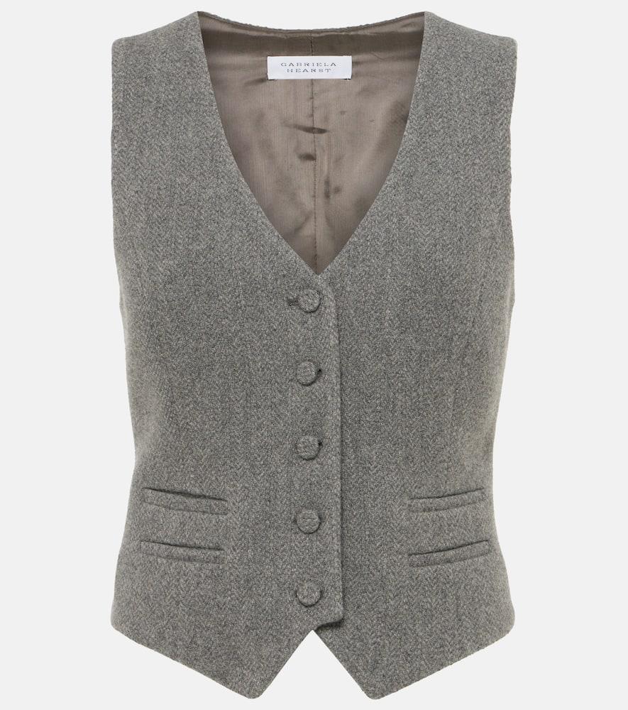 gabriela hearst coleridge wool and cashmere vest