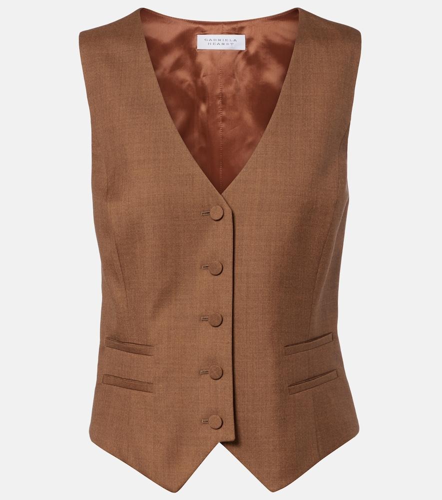 gabriela hearst coleridge wool and silk vest