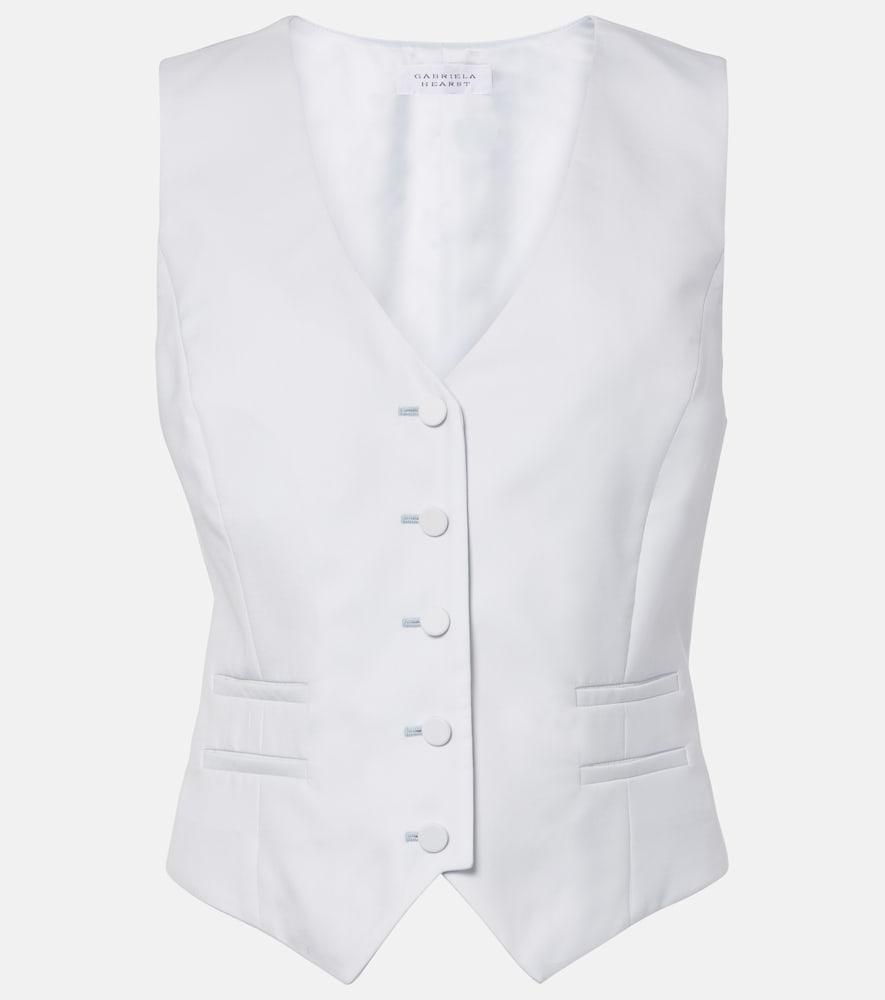 gabriela hearst coleridge wool and silk vest