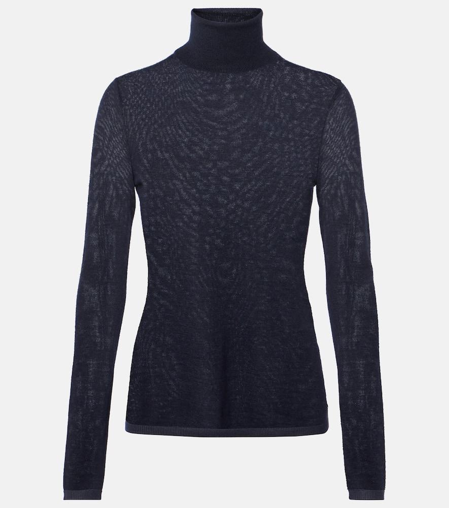 gabriela hearst costa cashmere and silk turtleneck top